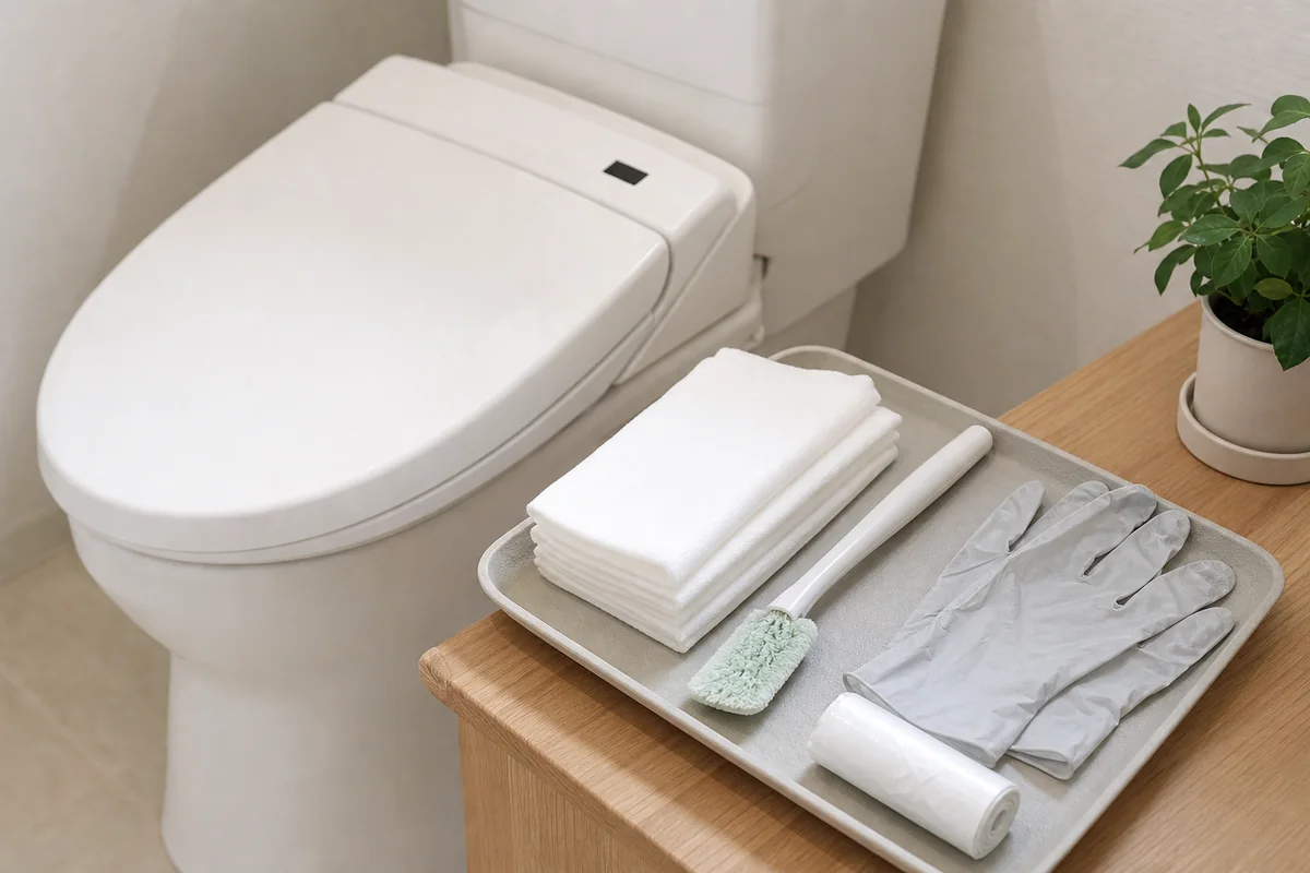 トイレ掃除を使い捨てで軽くする｜流す・捨てるの分け方と安全な7分手順